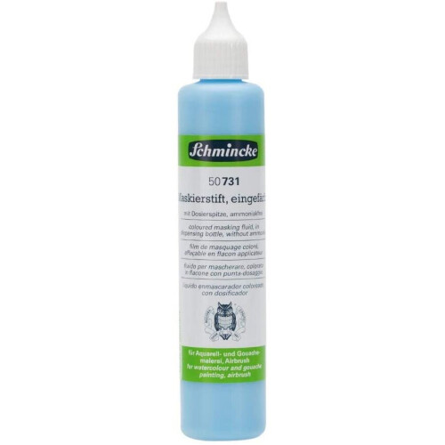 Schmincke Masking Fluid 100ml Blue Dispensing Bottle