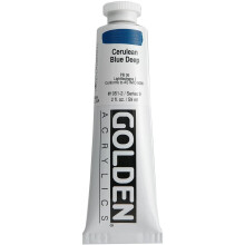 Pro-Art Golden Heavy Body Acrylic Paint 2 oz-Cerulean Blue Deep