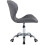 Grey PU Adjustable Swivel, Chrome Base Modern Office Home Chair Best 2