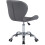 Grey PU Adjustable Swivel, Chrome Base Modern Office Home Chair Best 3