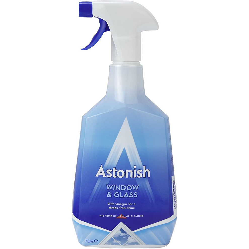 Astonish Window & Glass Cleaner Spray 750ml - Lot of 6