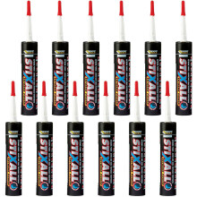 12 x Clear Everbuild Stixall MS Polymer Grab Sealant Adhesive - 290ml
