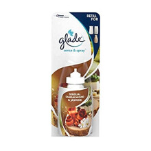Glade Sense & Spray Air Freshener, Motion Activated Automatic Odour Eliminator for Home, 18 ml Refill, Sandalwood & Jasmine, 8 Refills