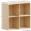 Vida Designs (Oak) Durham 4 Cube Bookcase Shelf Rack Storage Unit 4
