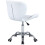 White PU Adjustable Swivel, Chrome Base Modern Office Home Chair Best 4