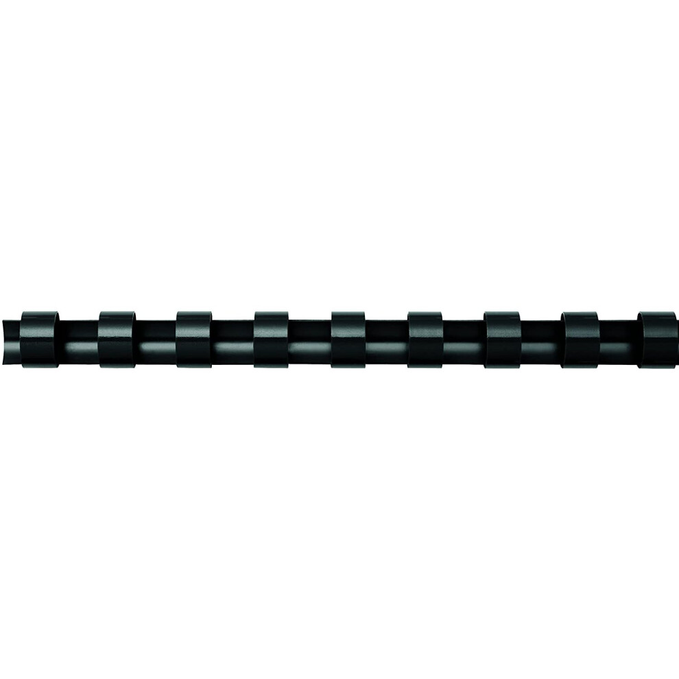 Fellowes A4 16 mm Plastic Binding Combs for Comb Binding Machine, Binds 101 to 120 Pages, Black, Pack of 100