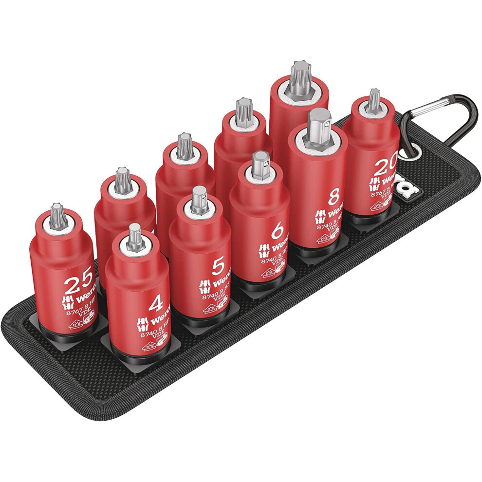 Wera 05004930001 Belt B VDE 1 BIT-Socket Set, Colour, Size