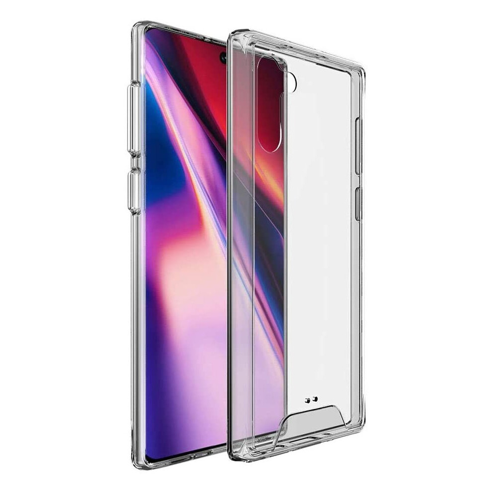 TECHGEAR Galaxy Note 10 Case [Fusion HD Case] Shockproof, Slim & Light, Protective, Fused Gel Bumper & Clear Hard Back Case Cover with Soft Touch Keys