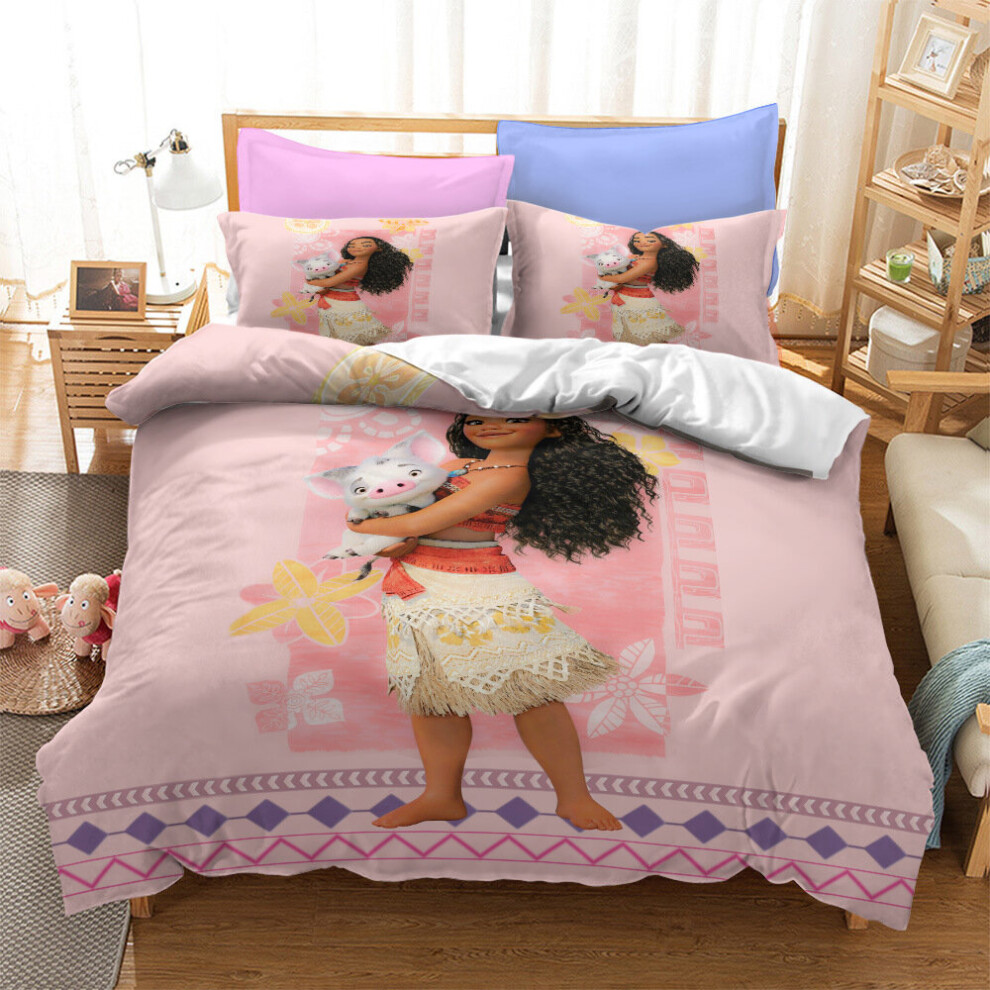(Style 14, Single) Moana Sing-Along Bedding Single Double King Duvet Cover