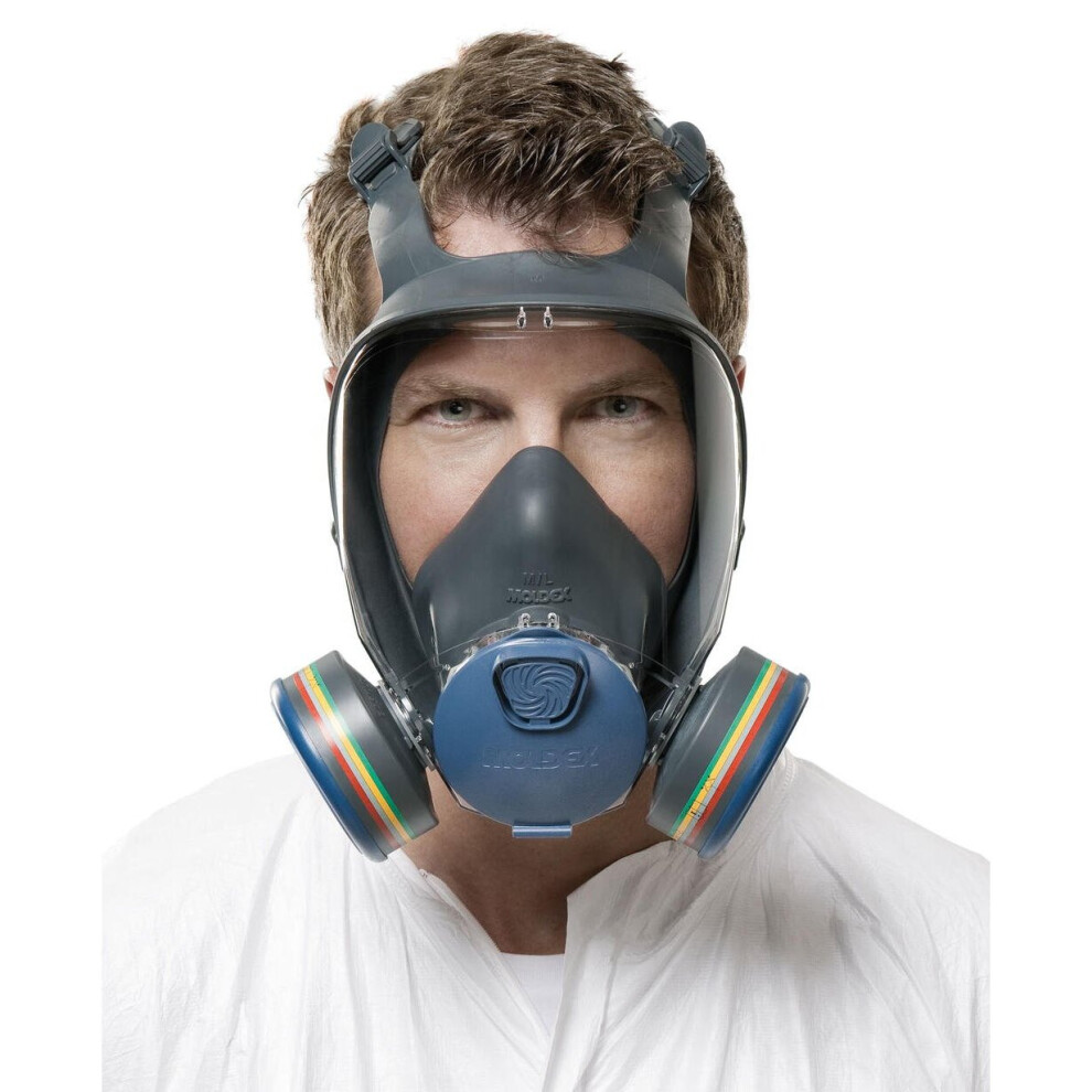 Moldex 900201 9000 Series Full Face Mask Body With Easy Lock Connectors, Size M