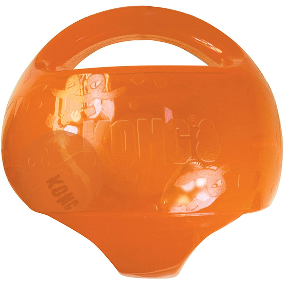 Kong - Jumbler Ball - Interactive Fetch Dog Toy With Tennis Ball (Assorted Colours) - For Medium/Large Dogs