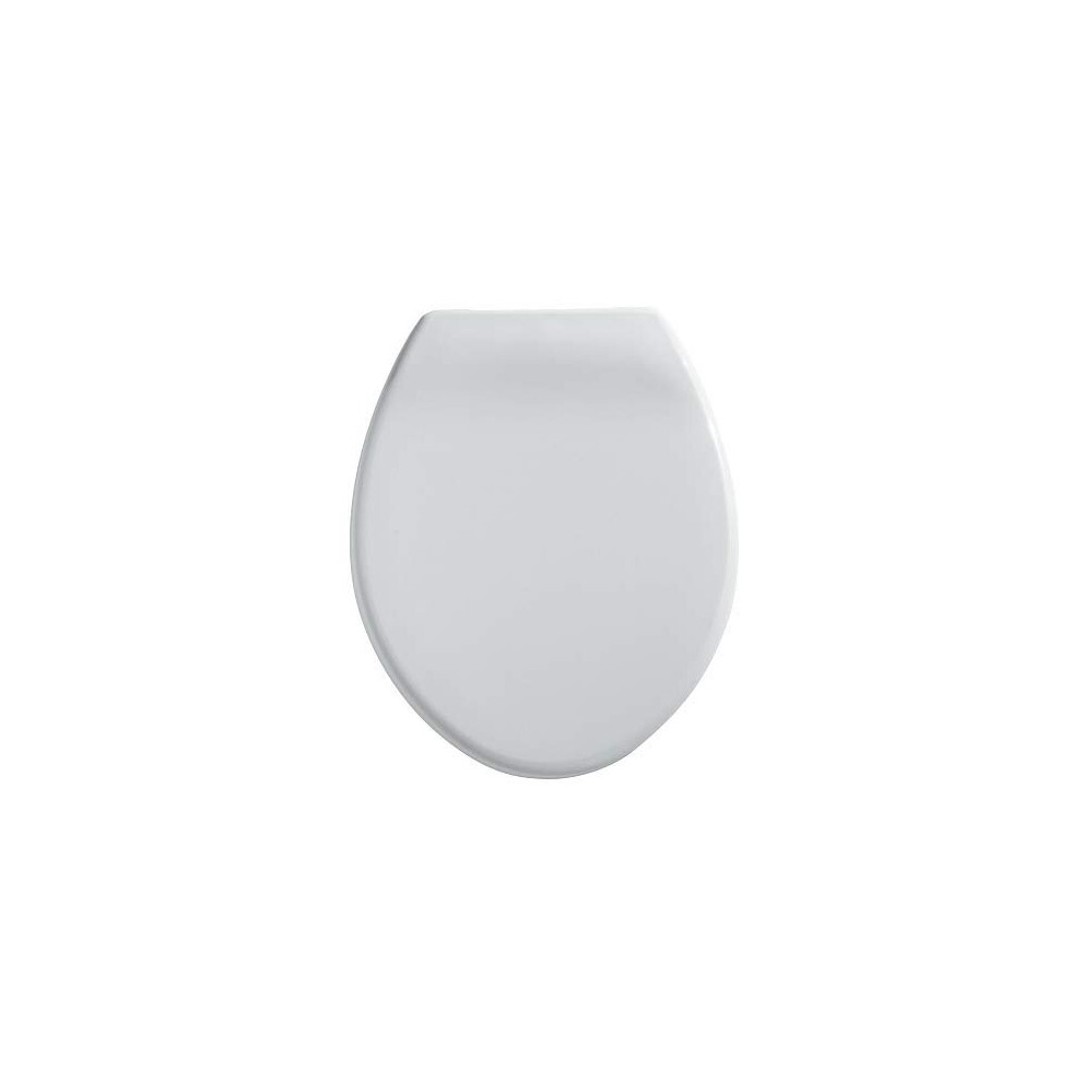 Twyford Option Oval White Wc Toilet Seat Acrylic Bottom Fix Hinges 5024959256610