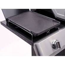 Char-Broil 140 515 Cast Iron Side-Burner Griddle (Plancha) - 37x25x13 cm, Fits Most Gas Grills, Durable & Easy to Clean