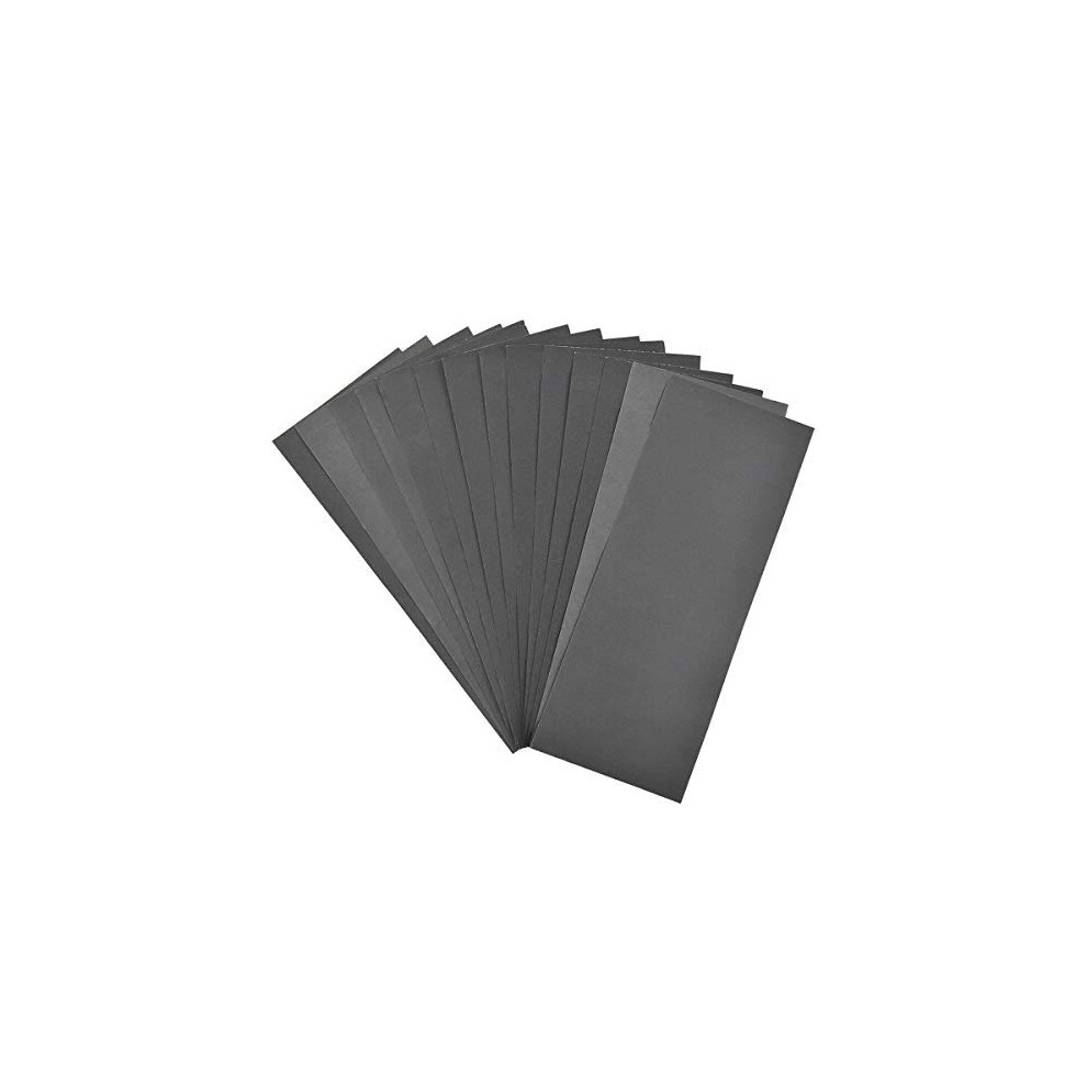 14 Sheets Sandpaper, Wet and Dry Sanding Paper, Abrasive Paper Sheet 400 to 2000 Assorted Mixed Grit, Silicon Carbide Paper, Fine Sand Paper Pac