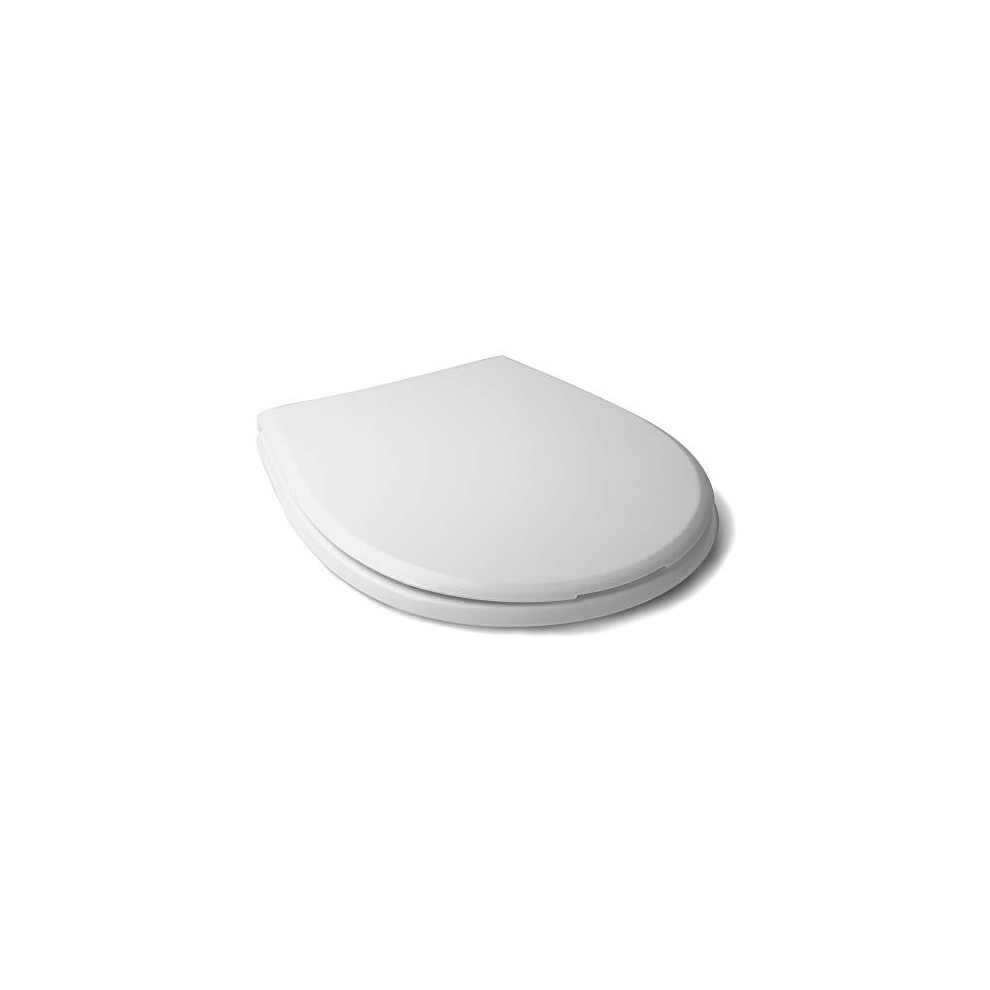 Tatay Toilet Seat In Thermoplastic Material, High Impact Resistance, Recyclable And Long Lasting. White Colour, Glossy Finish 8411801404010