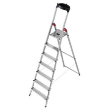 Hailo 8160-701 L60 150 kg Capacity Aluminium Stepladder (7 Steps)