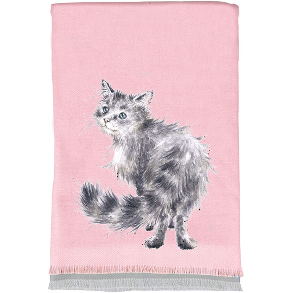 Wrendale Designs Winter Scarf and Gift Bag - Glamour Puss