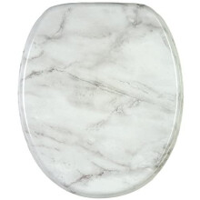 Toilet Seat | High-Quality Surface | Stable Hinges | Easy to Mount | Marble