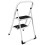 2 Step Steel Portable Folding Heavy Duty Ladder, Compact Folding Metal Stepladder Stool 3