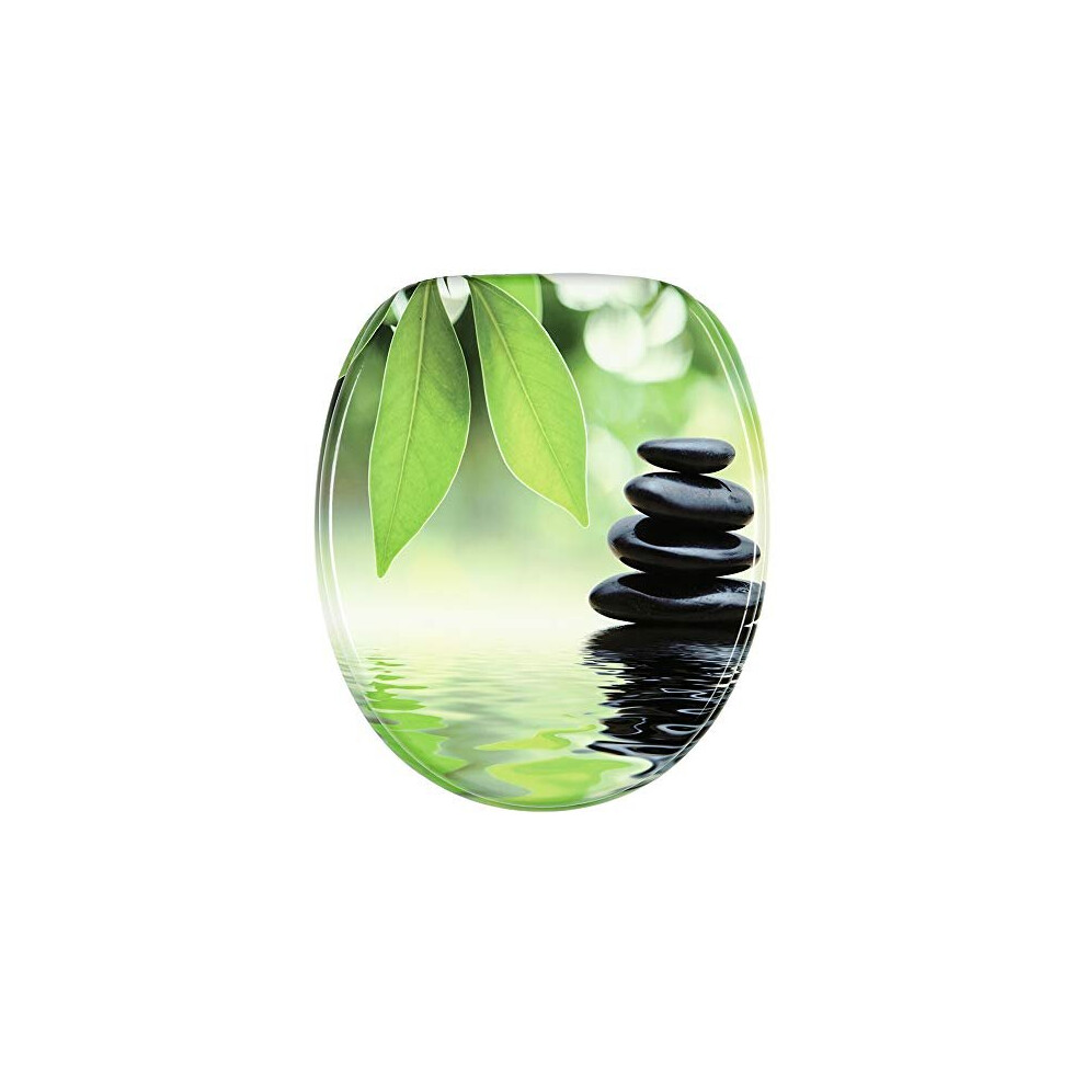 Soft Close Toilet Seat | Stable Hinges | Easy To Mount | High-Quality Surface | Harmony 784672893084