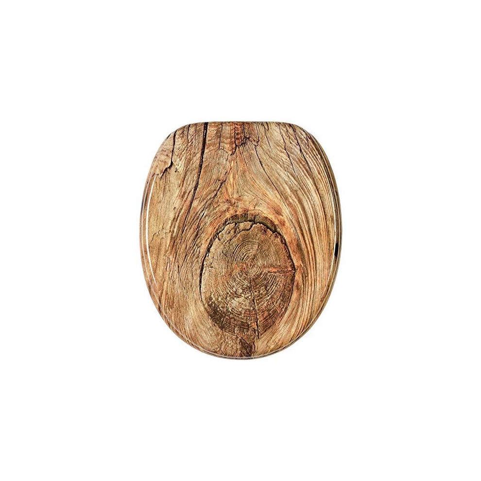 Soft Close Toilet Seat | Stable Hinges | Easy To Mount | High-Quality Surface | Rustic 820103867498