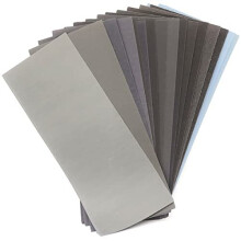 FEIHU-Ultra Fine 17 Sheet Wet Dry Sandpaper,120 to 3000/5000/7000/8000/10000 Assorted Grit Sandpaper.9X3.6 Inches for Automotive Sanding High gr