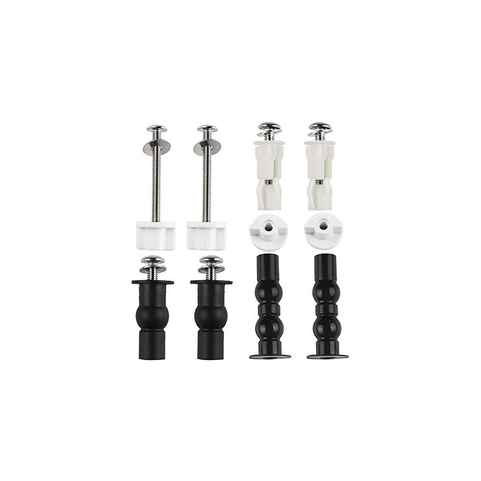 5 Pairs Toilet Seat Screws, Toilet Seat Fixings Fix Expanding Rubber Top Nuts Screws Toilet Seat Hinges Bolt 304 Stainless Steel Toilet Lid Scre 718879689928