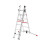 Hailo 9306-507 Profilot 2018 Aluminium Combination Ladder, Silver 2