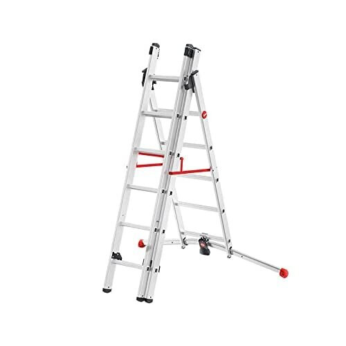 Hailo 9306-507 Profilot 2018 Aluminium Combination Ladder, Silver 1