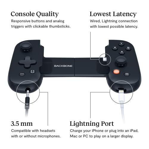 Backbone Backbone One Mobile Gaming Controller for iPhone - Turn Your iPhone into a Handheld Gaming Console - Play Xbox, Playstation, COD Mobile, Apple A 2