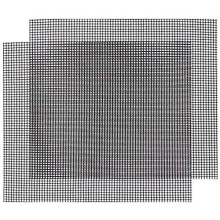 2 Pack BBQ Grill Mesh Mat - Non-Stick, Heat-Resistant PTFE Fiberglass Grilling Mesh, Cuttable & Reusable for Gas, Charcoal, Electric Grills