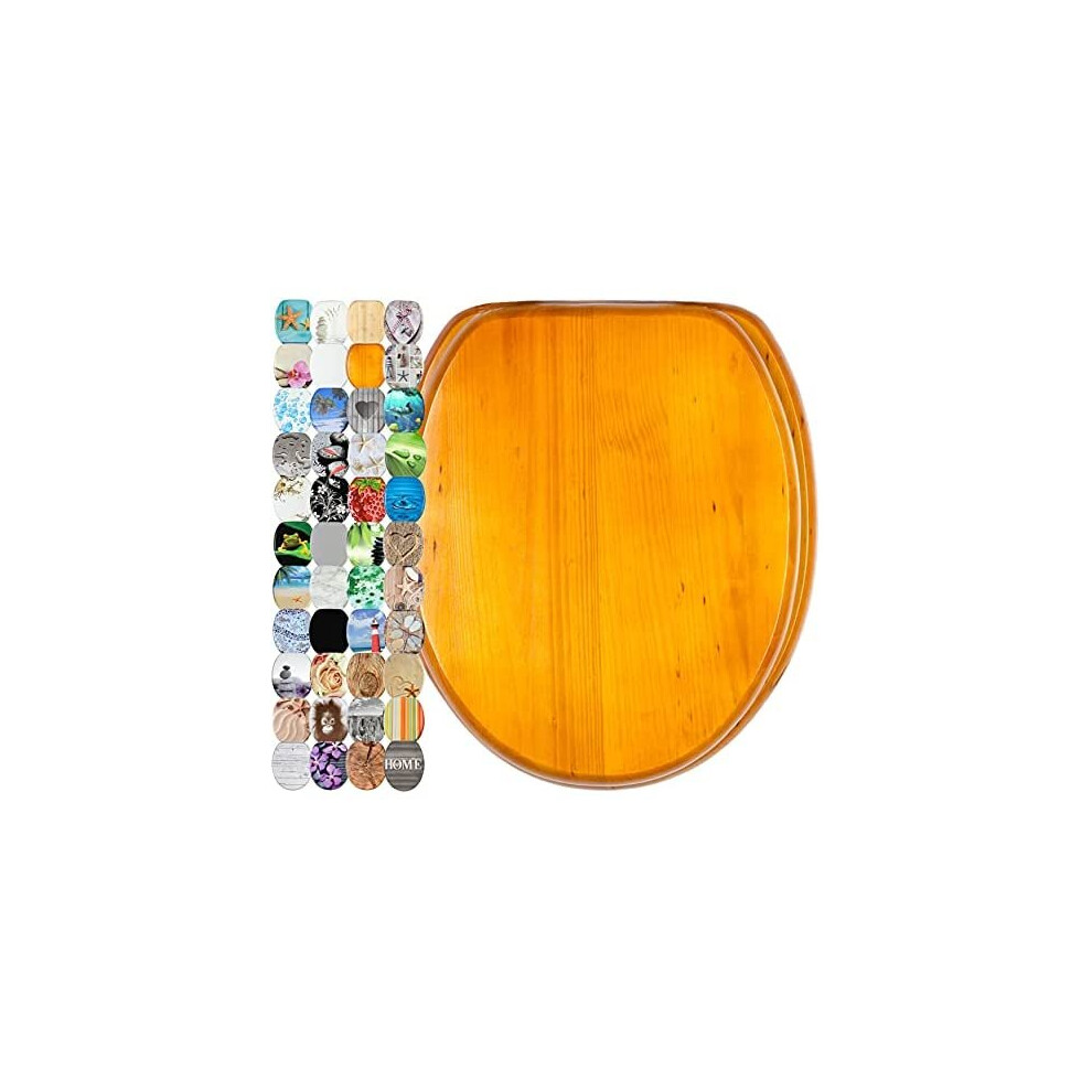 Soft Close Toilet Seat | Stable Hinges | Easy To Mount | High-Quality Surface | Wood 820103867030
