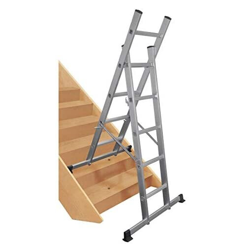 Werner 7101518 5 in 1 Combination Ladder with Platform Combi, Silver, One Size 2
