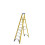 Werner 7170818 Fibreglass Platform Stepladder-8 Tread, Yellow, One Size 1