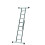 Werner 7101518 5 in 1 Combination Ladder with Platform Combi, Silver, One Size 5