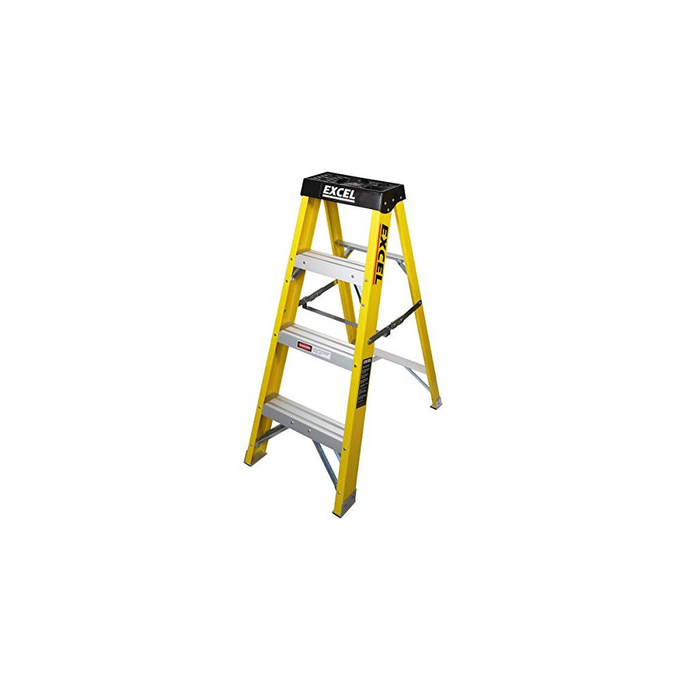 Excel Fibreglass Step Ladder 4 Tread 1.03M