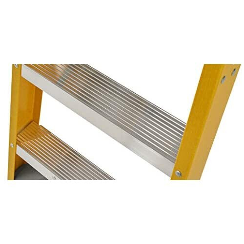Werner 7170818 Fibreglass Platform Stepladder-8 Tread, Yellow, One Size 1