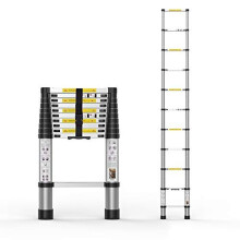 Teleskop-Ausziehleiter 10,5 Fu  , Aluminium-Teleskopleitern mit Tragetasche f  r den Innen- und Au  enbereich