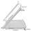 Ladder Work Platform, Heavy Duty Ladder System Accessory Holds 180 KG 3
