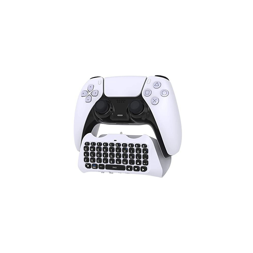 Controller Keyboard Keypad Compatible With Ps5 - Wireless Bluetooth Game Chatpad Keyboard, 47 Keys Keypad - Built-In Speaker &3.5Mm Headset Audi 715377517968