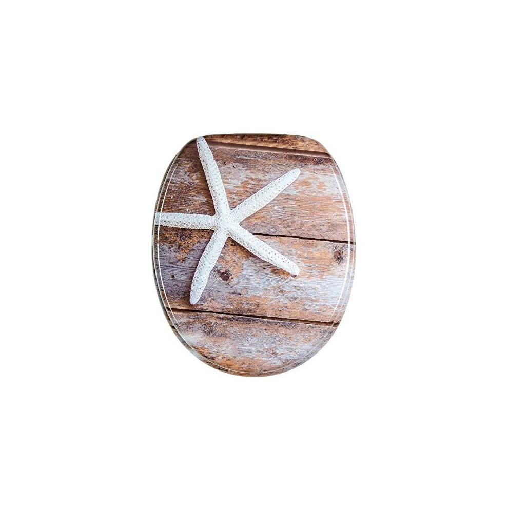 Soft Close Toilet Seat | Stable Hinges | Easy To Mount | High-Quality Surface | Bahia 784672235914