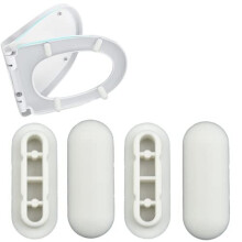 Toilet WC Seat Buffer Set Toilet Seat Bumper Noise Dampening Bumpers Gasket Toilet Seat Buffer Set Universal Toilet Bumper Replacement Cushionin