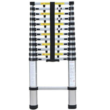 St@llion 3.8M Telescopic Aluminium Builders DIY Step Multi Purpose Ladder - EN131