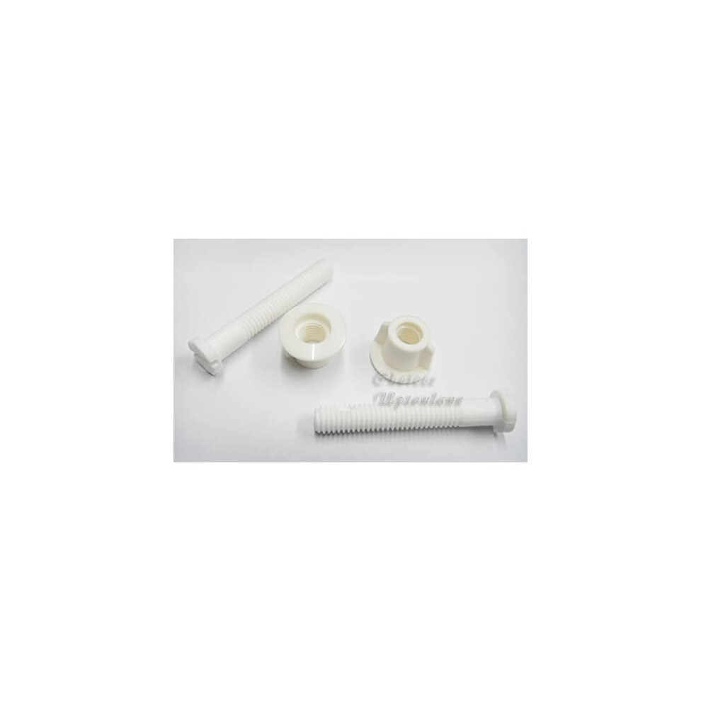 Ak Toilet Seat White Nylon Hinge Replacement Fixing Bolt Set 7081444698889