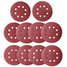 KAHEIGN 100Pcs Sanding Discs, 125mm Hook and Loop 8-Hole Sand Pads, 40/60 /80/100 /120/180 /240/320 /400/800 Grits Sandpaper for 5-Inch Random O