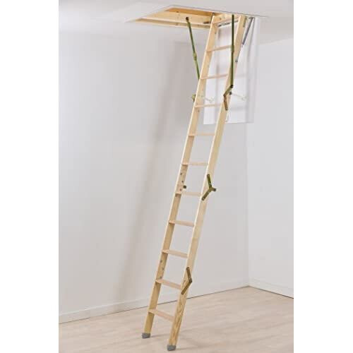 Dolle 'ClickFix Mini' Timber Folding Loft Ladder (925 x 600mm) 1