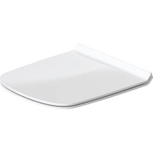 Duravit DuraStyle 0063790000 Toilet Seat with Soft Close Hinges Stainless Steel White