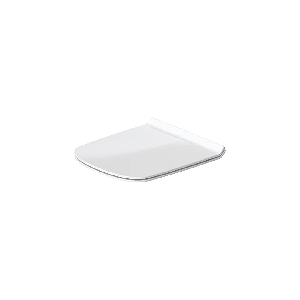 Duravit Durastyle 0063790000 Toilet Seat With Soft Close Hinges Stainless Steel White