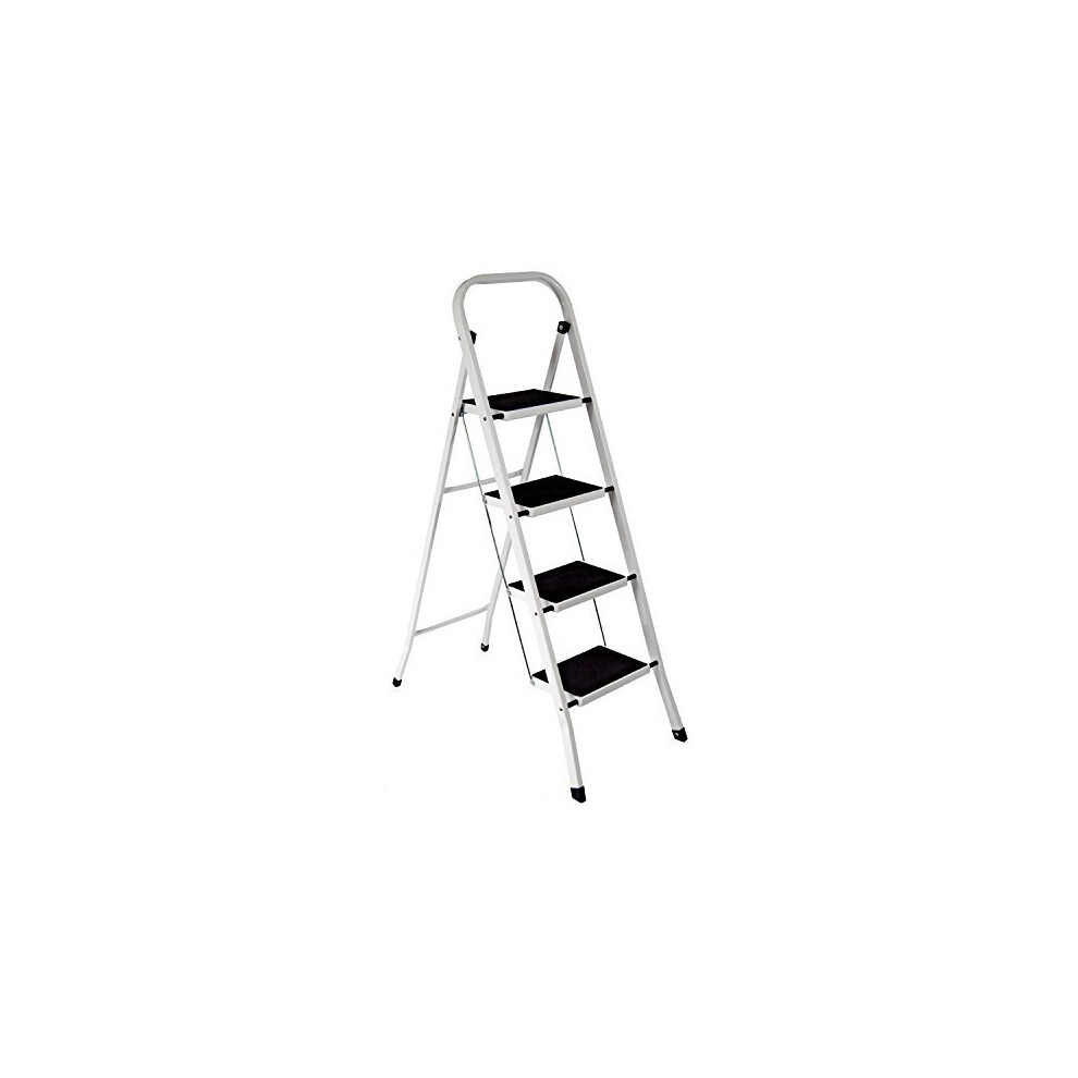 Highlands Superior 4 Step Ladder Non Slip Tread Safety Kitchen Heavy Duty 5055041007506