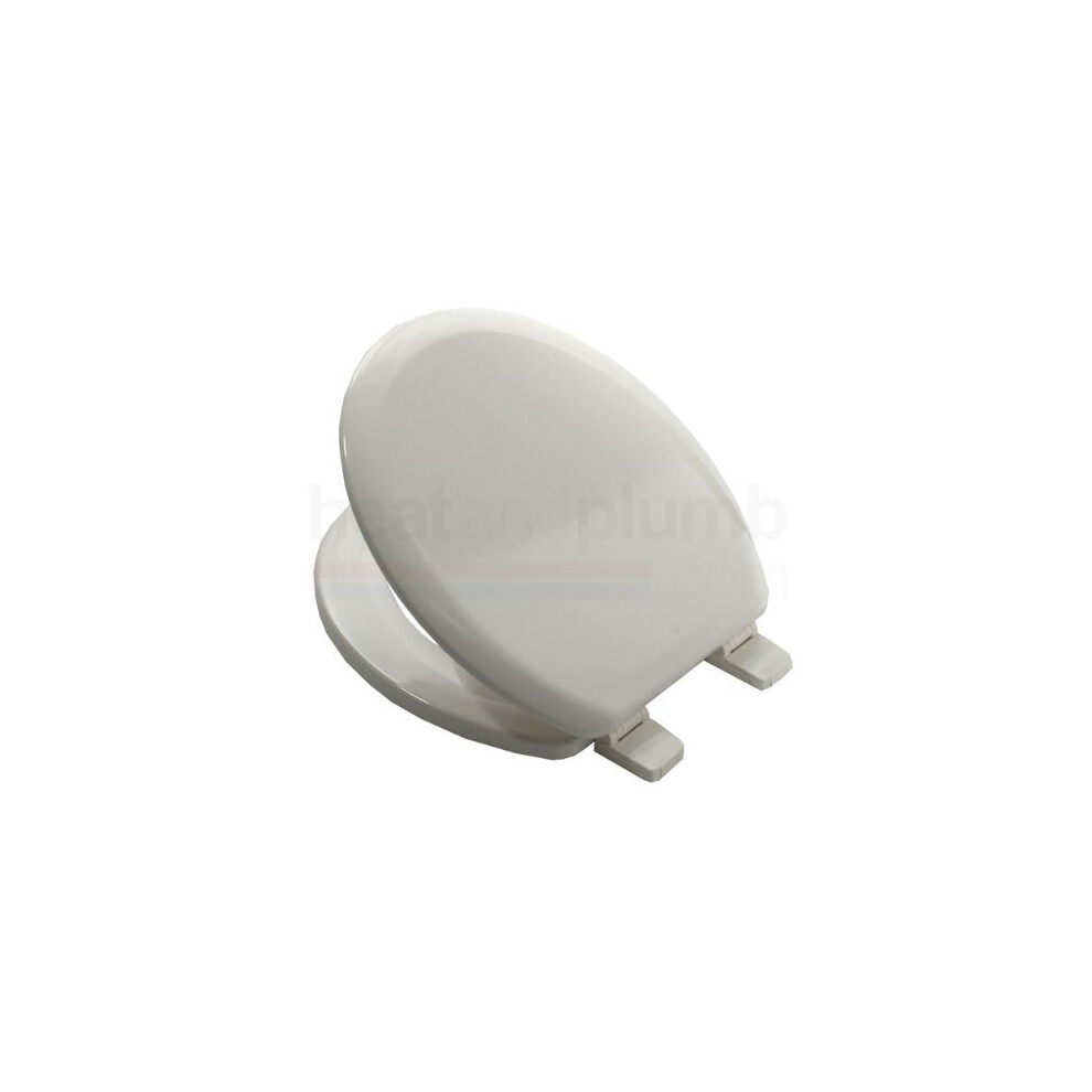 Bemis 5000 Pergamon Coloured Moulded Wood Toilet Seat And Cover With Adjustable Plastic Hinges